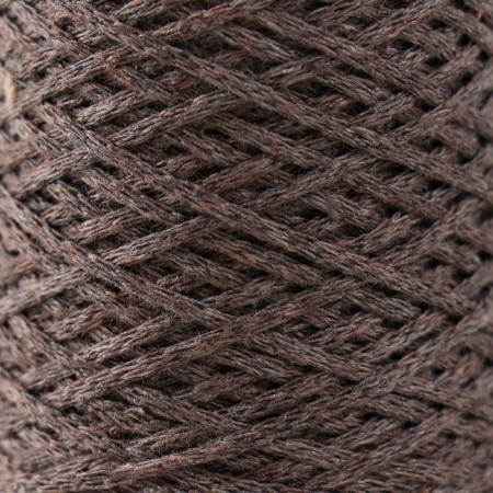Knitting cord without core 70% cotton, 30% polyester 1mm 200m/65 ± 10g (05-light-brown)-2