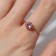 Xuping ring classic, pink color in gold, dimensionless