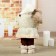 Santa Claus "in a fur coat, with a flashlight and hotel" 46 cm