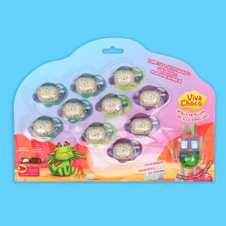 Chocolate sweets with cream filling "Vivachoco Dino" Assorted, 65 g