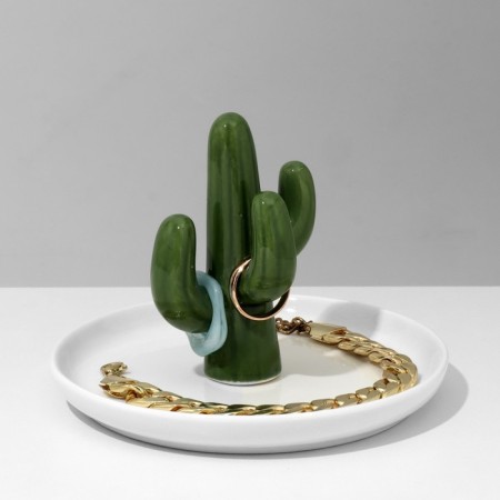 Supply Universal Ceramics "Cactus" 14 × 11.5, white-green color-1