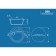 Kitchen wash Ulgran u108-331, d = 505 mm, white color