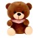 Soft toy "Mishutka in a scarf", Mix colors