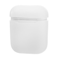 Чехол Luazon для футляра AirPods 1/2, мат. верха: силикон, 56х24х47 мм, люминесцентный белый