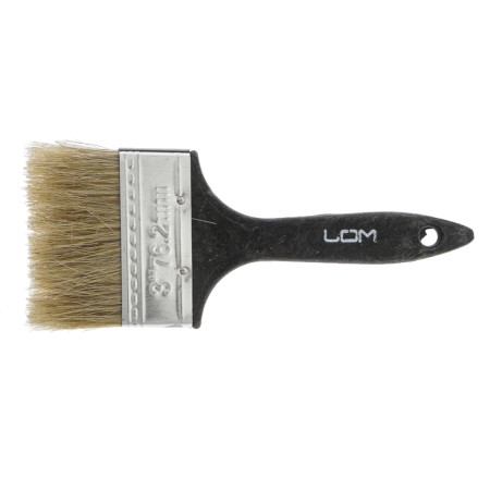 Brush flat scrap, natural bristles, plastic handle, 3 ", 75 mm-3