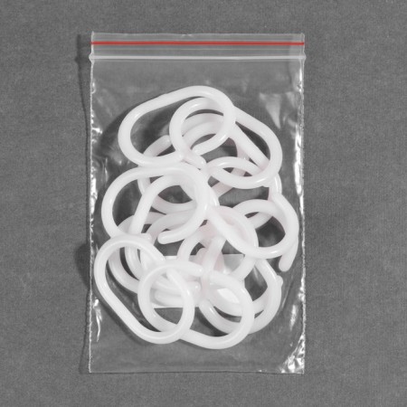 Oval ring for cornice, 46 × 30 mm, white color-2