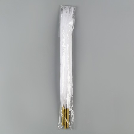 Pampas artificial grass, height 43 cm, 5 brushes, white color-3