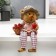 Souvenir Polystone "Bear with apples" Long legs mix 23.5x10.5x8 cm