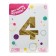 Foil ball 40 "number 4", color gold Slim