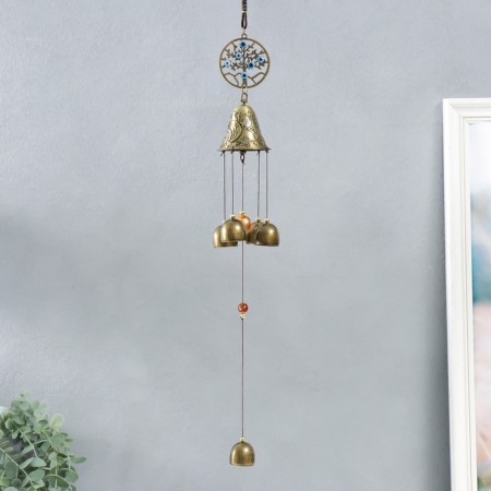 Music of wind metal "Tree" from the evil eye 5 bells 38 cm