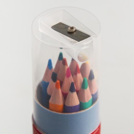 Colored pencils in a tube, 12 colors, trihedral, transformers-2