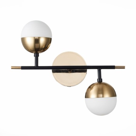 Sconces st. SL1507.421.02. Albero. 2x5 watts, G9, 4000K, 36x39.2 cm, black color-5