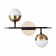 Sconces st. SL1507.421.02. Albero. 2x5 watts, G9, 4000K, 36x39.2 cm, black color