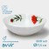 Deep “velvet rose” plate, 600 ml, d = 17.5, glass ceramic, white color