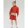 Sweatplane shortened for Pelican girl, height 98 cm, terracotta color