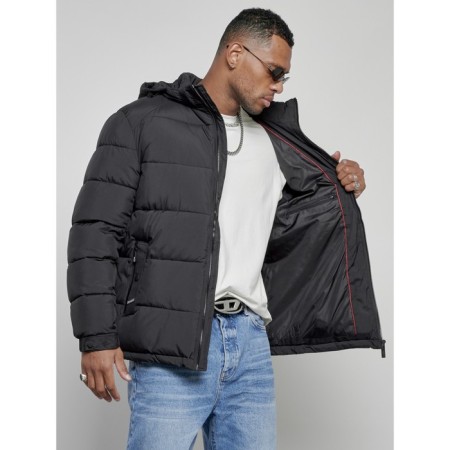 Sports male winter, size 52, black color-11