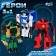 Set of robots "Heroes", transformed