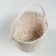 Wicker basket, d17 x 12 x 22 cm, white, bamboo