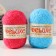 Knitting yarn "Deluxe" 100% polypropylene 140m/50g set 2 ST-kaleidoscope (MIX)