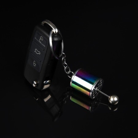 Cartage keychain, gearbox, metal, mother -of -pearl-2