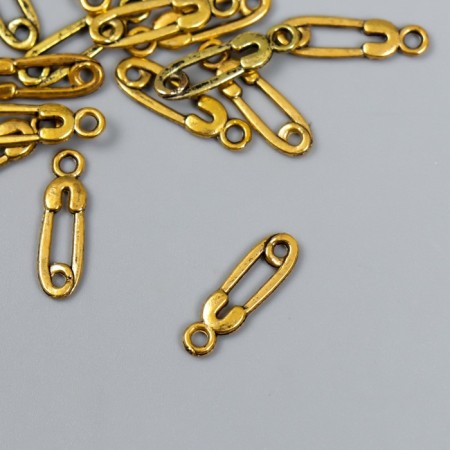 Decor for creativity Metal "Pin" Dark Gold 1.6x0.5 cm-1