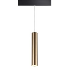 Trick lamp for low -speed Novotech busbar. Flum, 20W, LED, 240x1040x115 mm, bronze color is light, black