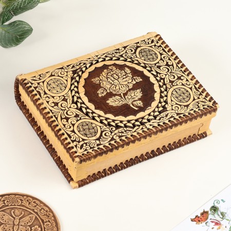 Brush Brush Casket, 19x14x5 cm, birch bark-3