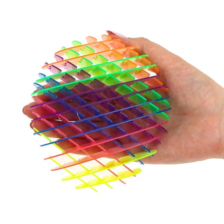 Antistress toy "worm", rainbow color-5