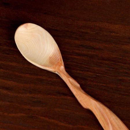Spoon "Tea", juniper, 3x17 cm-1
