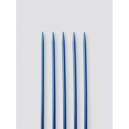 Knitting knitting needles 15cm D3.5mm (5pcs) PVC package aluminum blue au-1