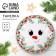 New Year. Ceramic “Snowman of Krosh”, 20 cm