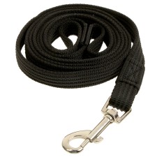 Kaponnoye Zononic leash with latex thread, 2 m x 2 cm, black