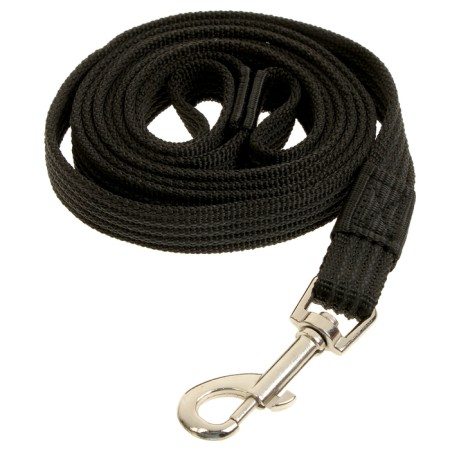 Kaponnoye Zononic leash with latex thread, 2 m x 2 cm, black