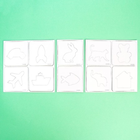 Magnetic marker board “I'm learning to draw. Stencils "-5