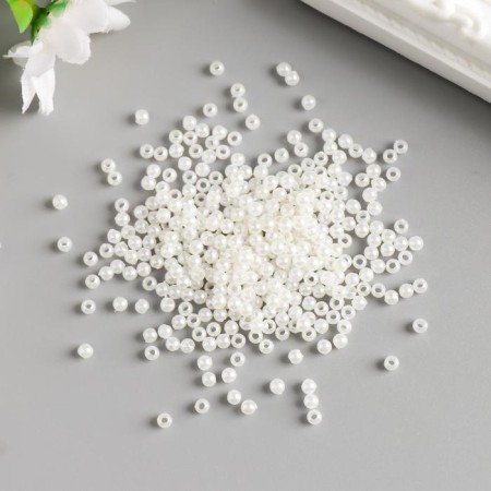 Beads for creativity plastic "Pearls" set 20 grams d = 0.3 cm-1