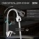 ZEIN ZCR2101 kitchen mixer, flexible surge, 40 mm cartridge, dual -mode aerator, chrome