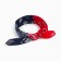 Women's scarf, red/blue color, size 53x53