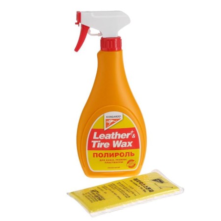 LEATHER & TIRE WAX polish, rubber and plastic, 500 ml