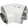 The chimney element coaxial stout SCA-6010-000045, divert 45 °, DN60/100