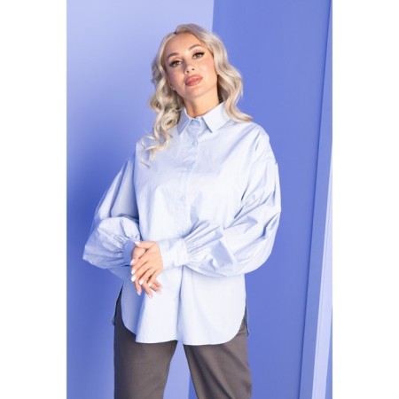 Female shirt, size 42, blue color-11