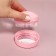 The comb is massage, round, folding, with a mirror, d = 7.5 cm, in the box, the color is pink
