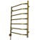 Domoterm electric heated towel rail "Laura", 500 x 700 mm, 7 crossbars, left, bronze