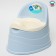 Two-color pot, light blue color