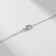 Set of 5 items: 4 pairs bubbles, pendant "ballerina", white color in silver, 43 cm