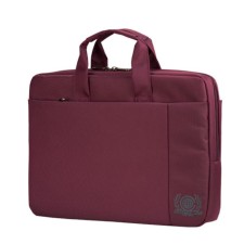 Business bag, lightning department, external pocket, burgundy color