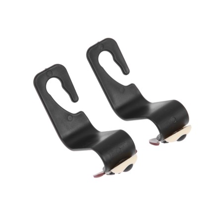 Hook on the headrest with a dog, set 2 pcs, black-2