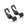 Hook on the headrest with a dog, set 2 pcs, black