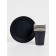 A set of paper dishes, black color, set 12 pcs.