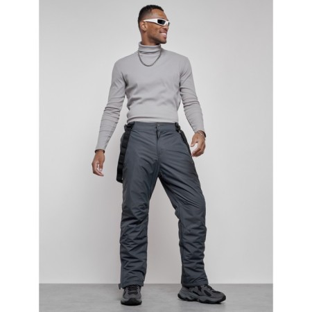 Semi-combinezone ski insulated male winter, size 48, dark gray color-17