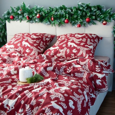 Bed linen Ethel 1.5 joint venture Christmas Time 143x215 cm, 150x214 cm, 70x70 cm - 2 pcs-1